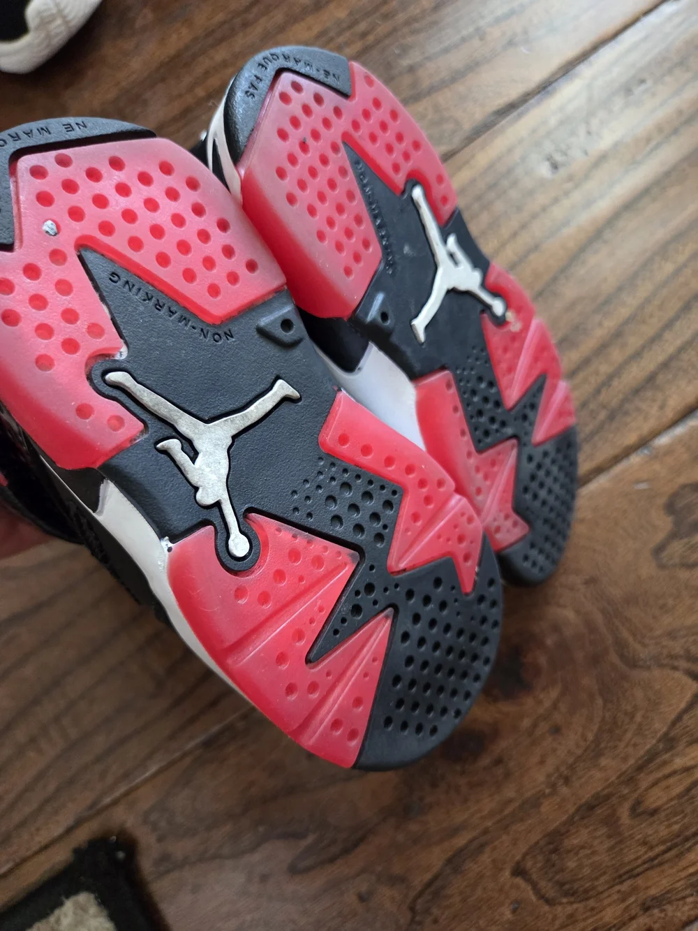 Nike Air Jordan Black and Red High-Top Sneakers